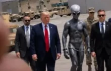 Donald Trump publica série de imagens feitas por IA, incluindo foto com alien acorrentado
