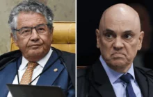 Marco Aurélio Mello critica Alexandre de Moraes e compara censura atual ao regime militar
