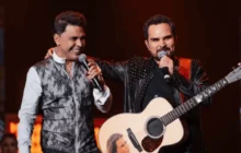 Cantor Luciano pede orações por André Mendonça durante show em Blumenau; Zezé também faz declarações políticas