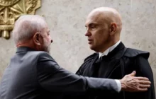 Lula afirma que Alexandre de Moraes prestou 'grandes serviços à democracia brasileira'
