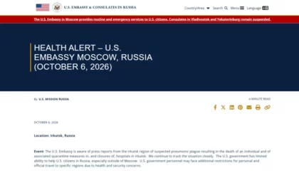 EUA pedem que americanos deixem a Rússia após morte de pesquisadora com suspeita de peste pneumônica